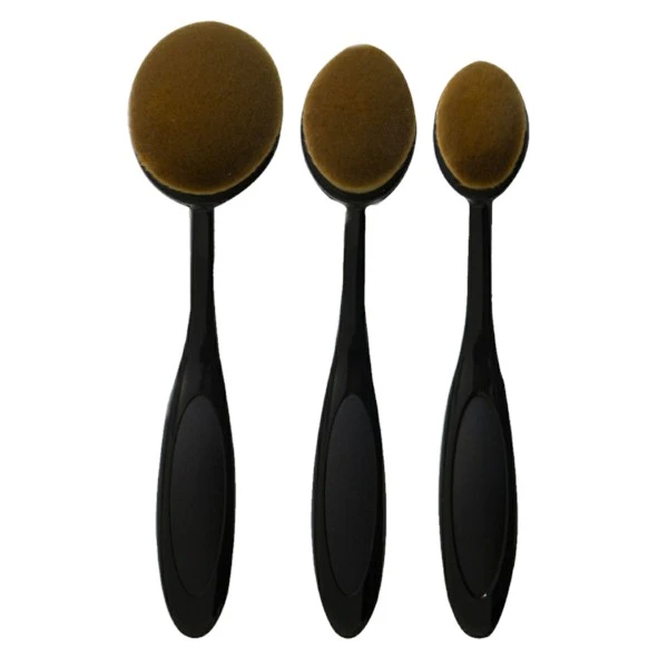 ست برس آرایشی مدل 002 مجموعه 3 عددی