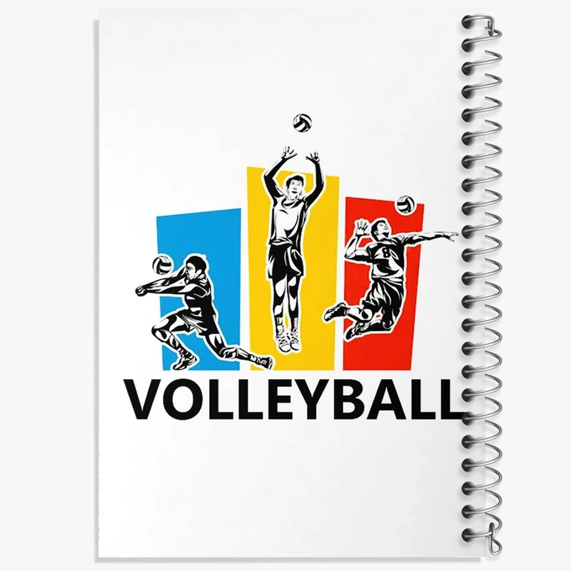 دفتر لیست خرید 50 برگ خندالو طرح والیبال Volleyball کد 26425