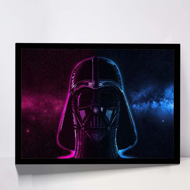 تابلو مدل d h vader typography 
