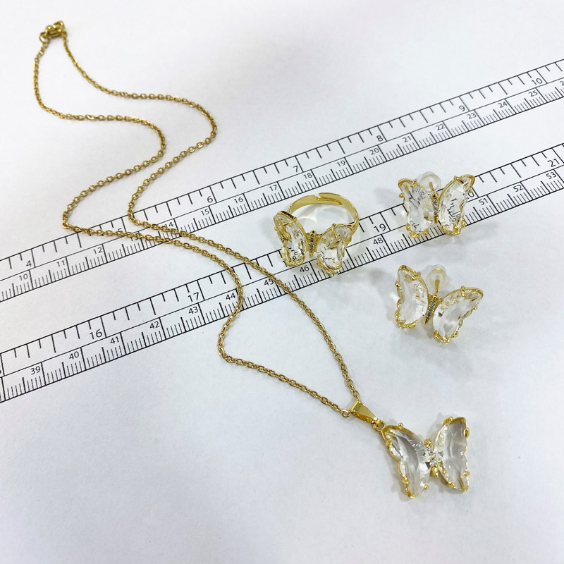 نیم ست زنانه مدل پروانه کد M3258 نیم ست زنانه مدل پروانه کد M3258