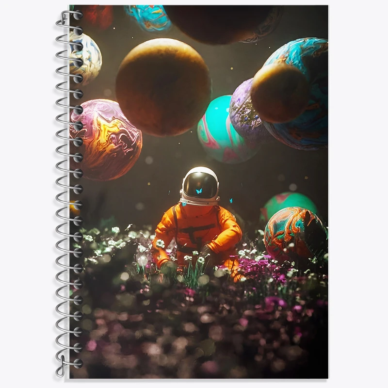 دفتر نت موسیقی 50 برگ خندالو طرح فضانورد کد F6442