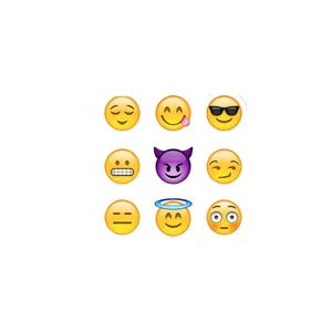 استیکر لپ تاپ طرح Smilies Emoji