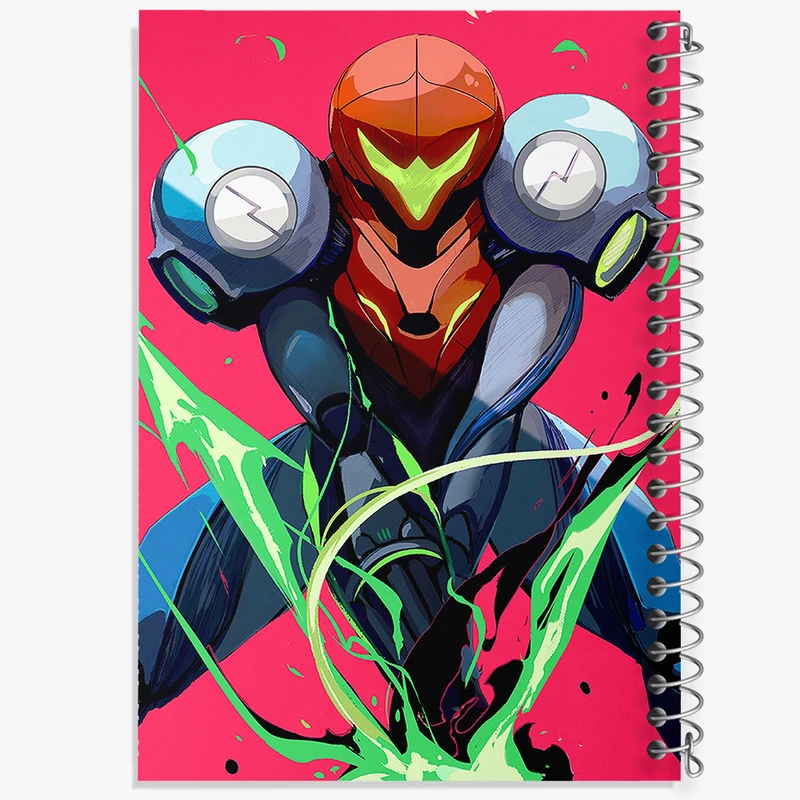دفتر مشق 100 برگ خندالو طرح بازی متروید (Metroid) کد 35679