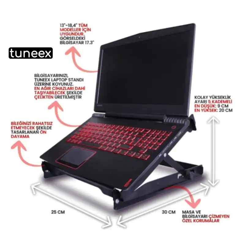 پایه نگهدارنده لپ تاپ مدل tuneex