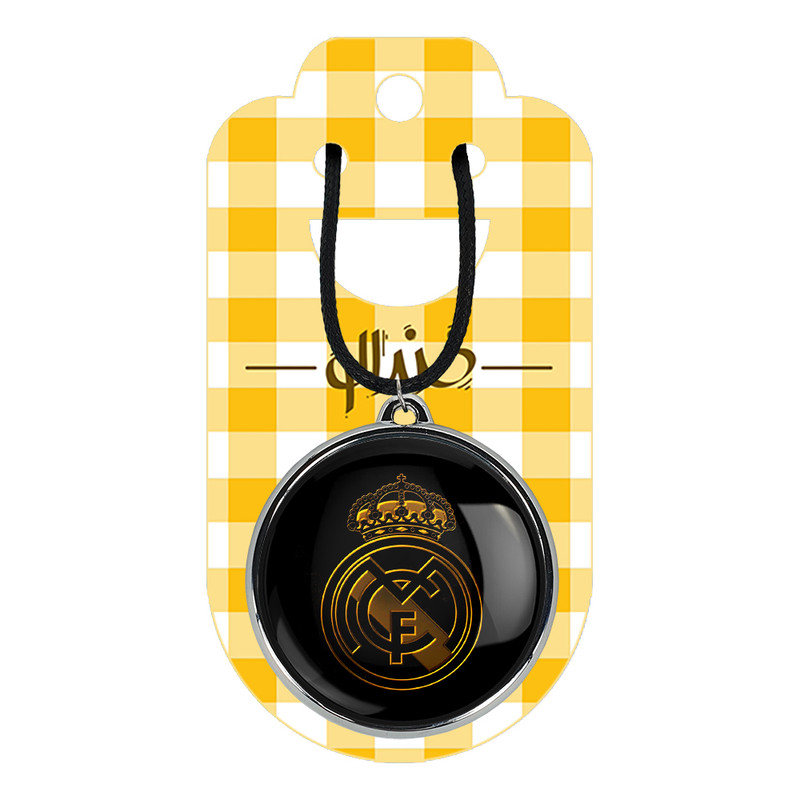 گردنبند خندالو مدل باشگاه رئال مادرید Real Madrid کد 2633926333