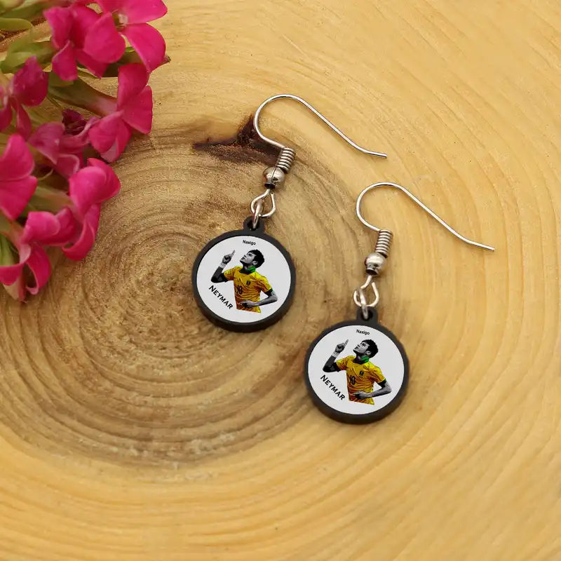 گوشواره زنانه ناکسیگو مدل شب تاب طرح نیمار کد ES8267