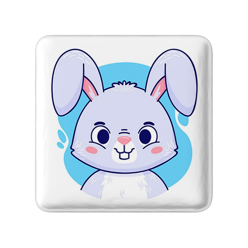 پیکسل خندالو طرح خرگوش حیوانات بامزه مدل مربعی کد 37151