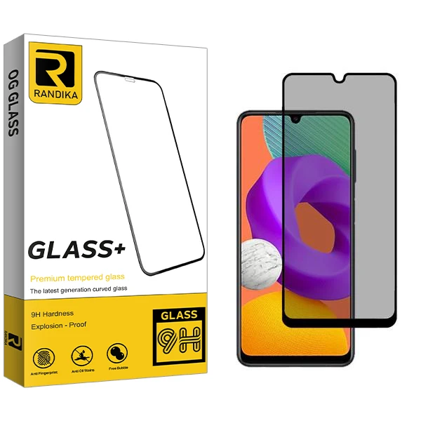 محافظ صفحه نمایش حریم شخصی راندیکا مدل RK مناسب برای گوشی موبایل سامسونگ Galaxy M22