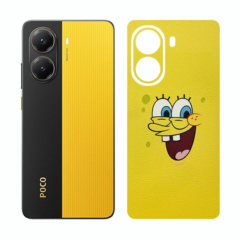 برچسب پوششی ریمکس مدل Cover طرح بچه باب اسفنجی مناسب برای گوشی موبایل شیائومی Poco X7 Pro