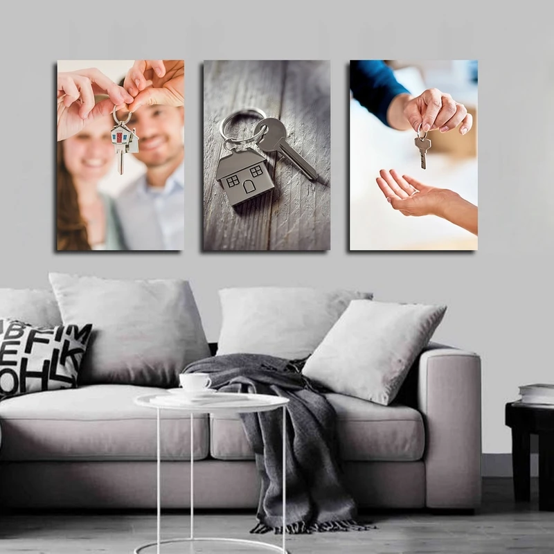 تابلو شاسی بکلیت طرح دفاتر املاک و جا کلیدی مدل SH-2770 مجموعه 3 عددی