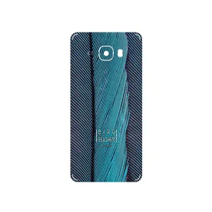 MAHOOT Turquoise feathers Cover Sticker for Samsung Galaxy C7
