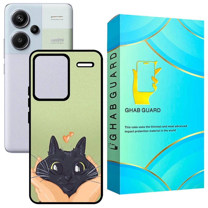 کاور قاب گارد طرح گربه مدل GCHPN13PL مناسب برای گوشی موبایل شیائومی Redmi Note 13 Pro Plus