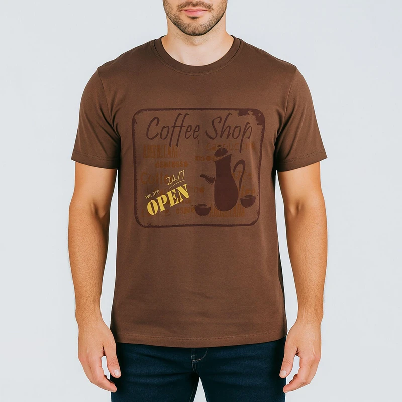 تی شرت آستین کوتاه مردانه مدل kw553