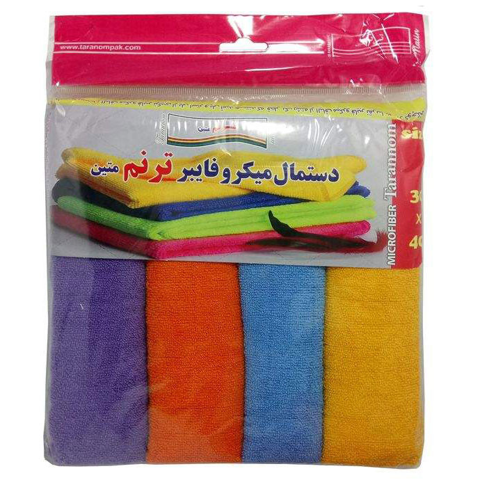 دستمال نظافت ترنم مدل MATIN بسته 4 عددی