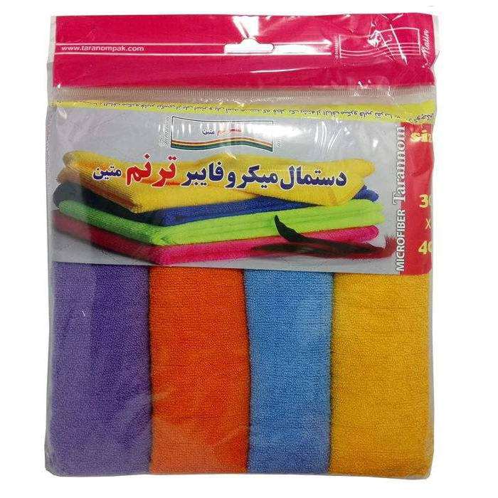 دستمال نظافت ترنم مدل MATIN بسته 4 عددی