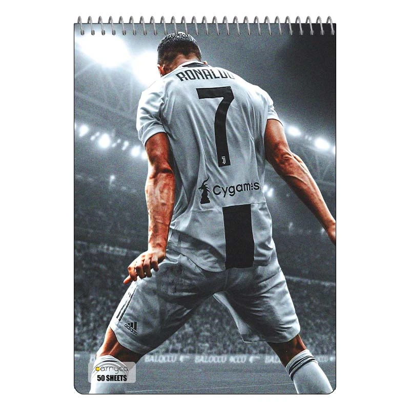 دفتر نقاشی 50 برگ سیمی کارنیکا طرح رونالدو Ronaldo کد 28539