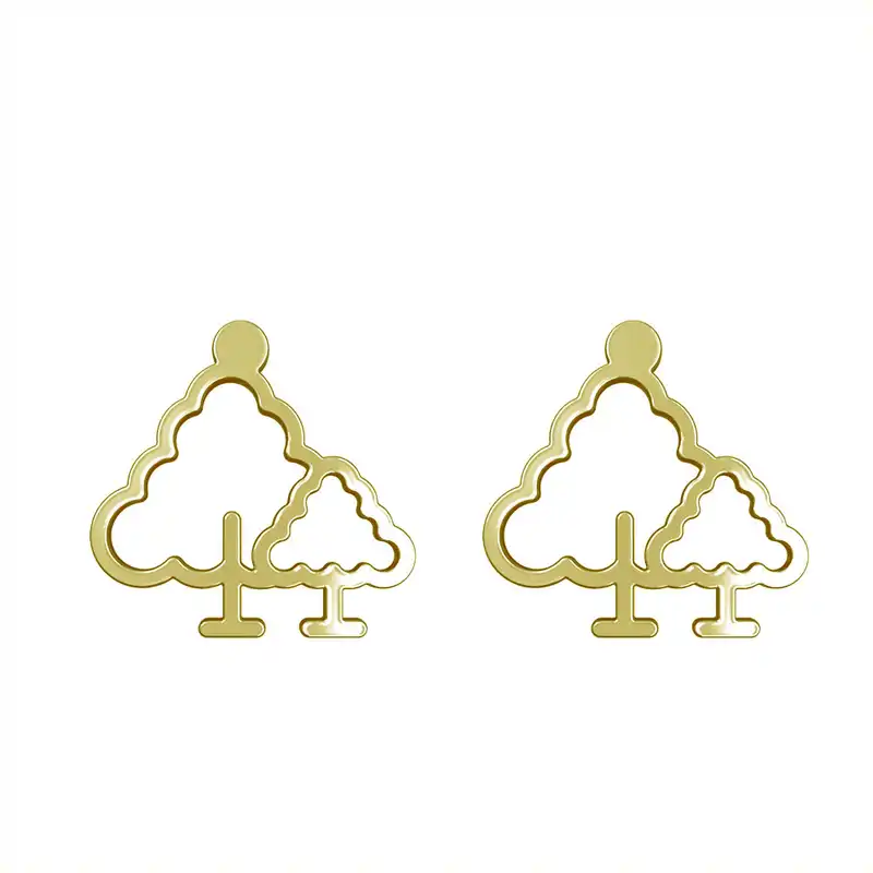 گوشواره طلا 18 عیار زنانه مدوپد مدل درخت کد GA1-15832