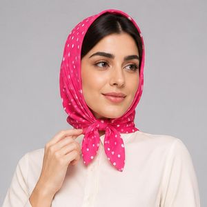 مینی اسکارف نخ زنانه آنالیا مدل مزونی بهاری کد 7031