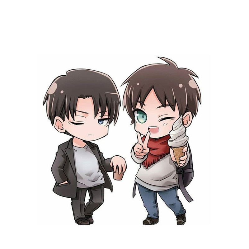 استیکر لپ تاپ و موبایل مدل انیمه طرح اتک ان تایتان لیوای آکرمن attack on titan Levi Ackermann کد 579