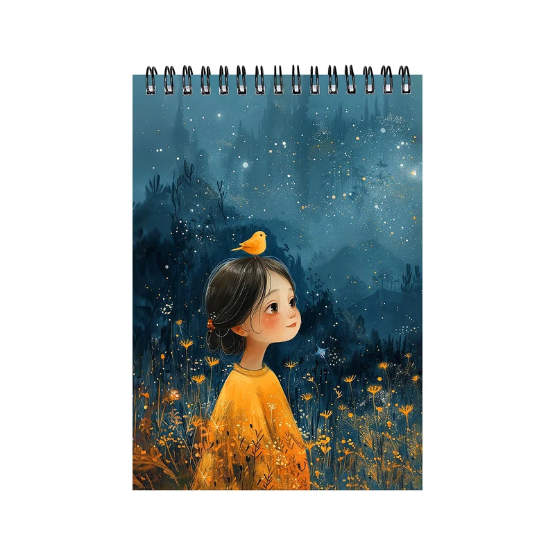 دفتر مشق 100 برگ پدیده نقش مدل خبرنگاری فانتزی طرح باران کد694