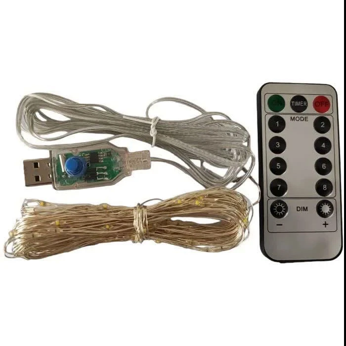 ریسه ال ای دی مدل ریموت دار USB کد 345 طول 10 متر