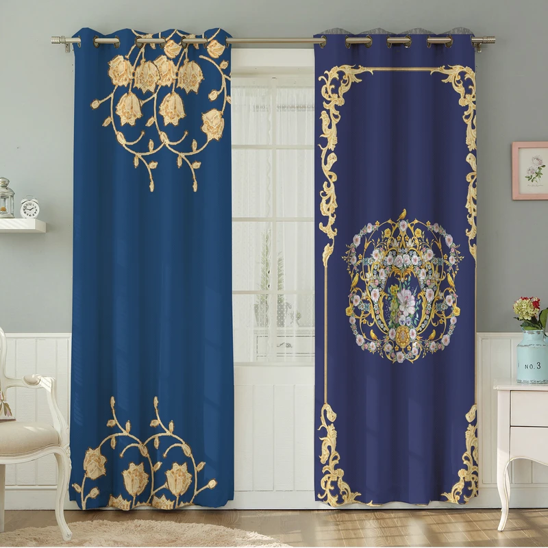 پرده نیروانا طرح سنتی مدل هازان کد 8976 سایز 140×280 سانتی متر