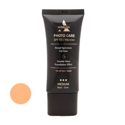 کرم ضد آفتاب رنگی اورلین spf50 مدل 003 حاوی محافظ UVA و UVB مناسب انواع پوست حجم 40 میلی‌لیتر
