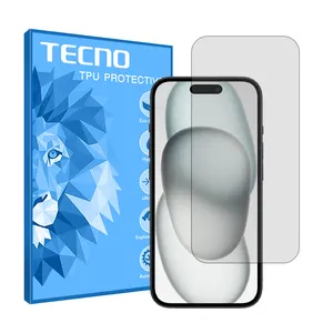 Tecno HyGEL model transparent screen protector suitable for Apple iPhone 15 Plus mobile phone