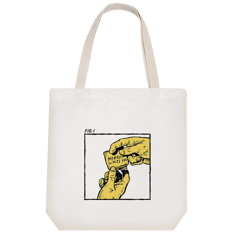 ساک خرید خندالو مدل No Body Likes You کد 7092