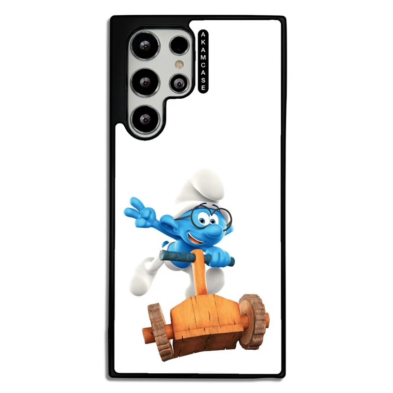 کاور آکام مدل AMC-WSGS22U-SMURFS-17 مناسب برای گوشی موبایل سامسونگ Galaxy S22 Ultra