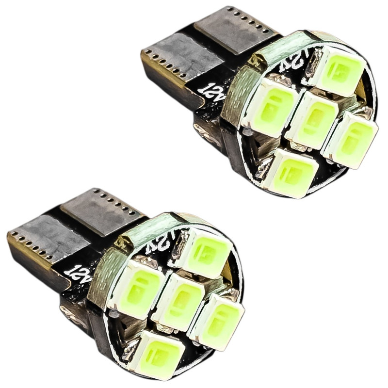 لامپ کوچک چراغ جلو و پلاک خودرو تک حالته فورس مدل 5 تایی کد SMD.IceBlu پایه تک کنتاکت مناسب برای ساینا و کوییک بسته 2 عددی
