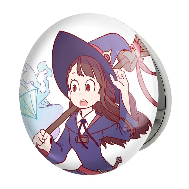آینه جیبی خندالو طرح اکو انیمه جادوگران کوچک Little Witch Academia مدل تاشو کد 22833 