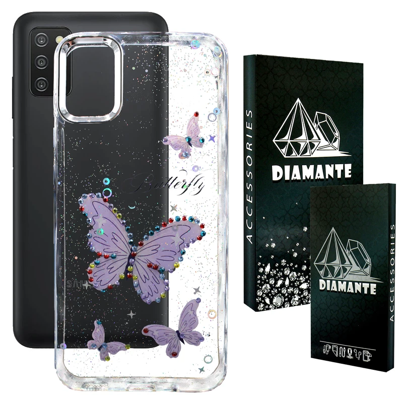 کاور دیامانته مدل Butterfly Bk مناسب برای گوشی موبایل سامسونگ Galaxy A03s