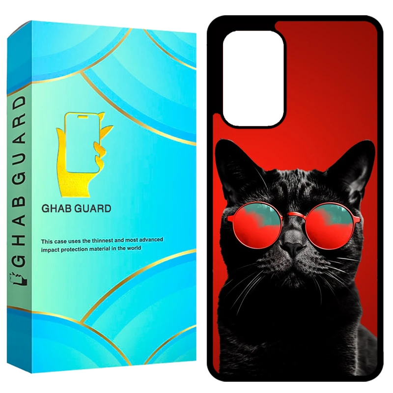 کاور قاب گارد طرح گربه مدل GCHPA53 مناسب برای گوشی موبایل سامسونگ Galaxy A53 5G