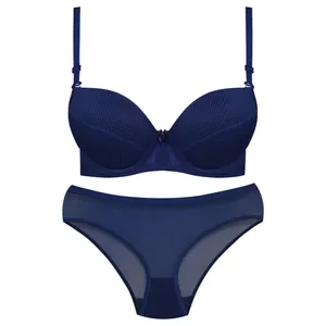 ست شورت و سوتین زنانه لنا مدل فنردار بند متحرک کاپ اسفنجی کد 4961