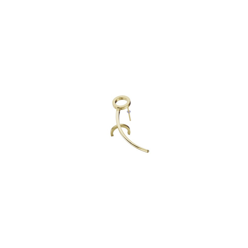 گوشواره میخی طلا 18 عیار زنانه گلدم مدل E2310014L - 3
