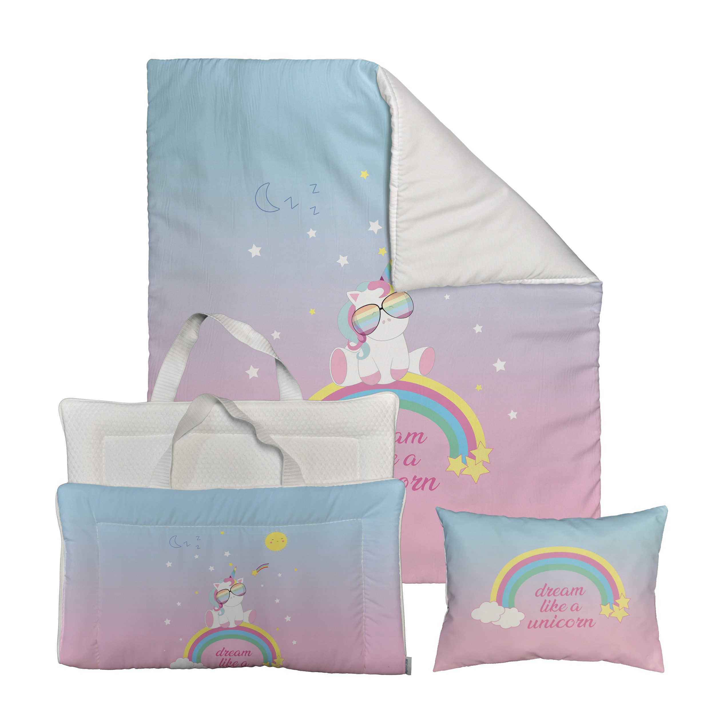 سرویس خواب 3 تکه کودک مامزکیوتی مدل تکشاخ کد MO74