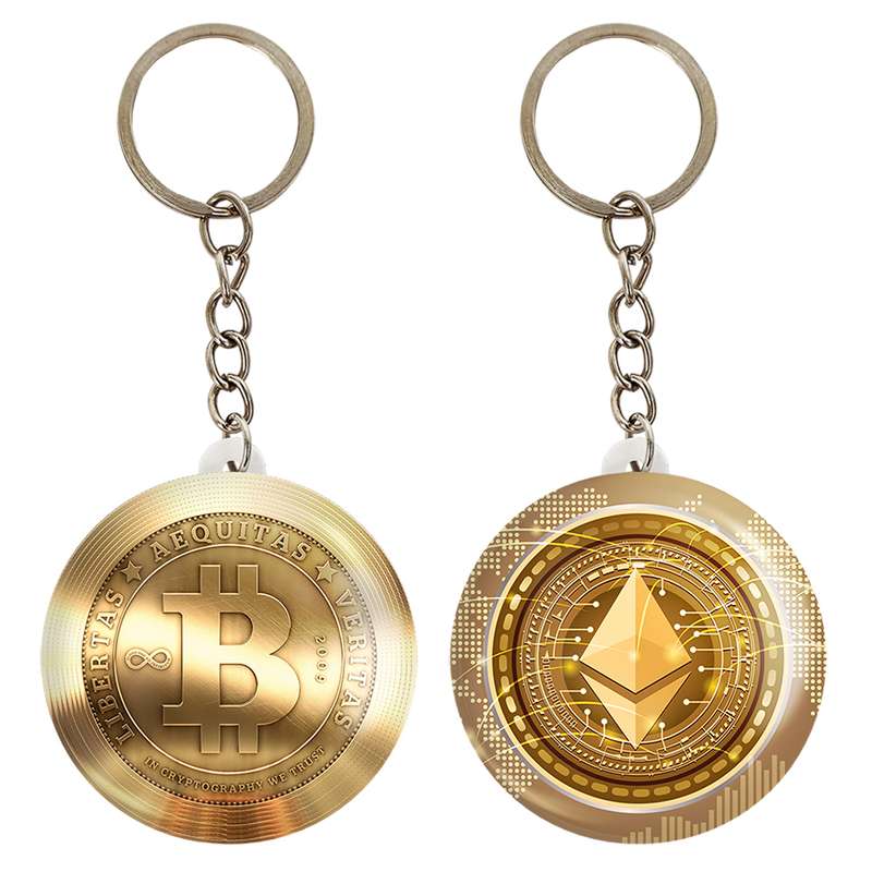 جاکلیدی خندالو مدل ارز دیجیتال بیت کوین و اتریوم کد 1088110887 مجموعه 2 عددی جاکلیدی خندالو مدل ارز دیجیتال بیت کوین و اتریوم کد 1088110887 مجموعه 2 عددی