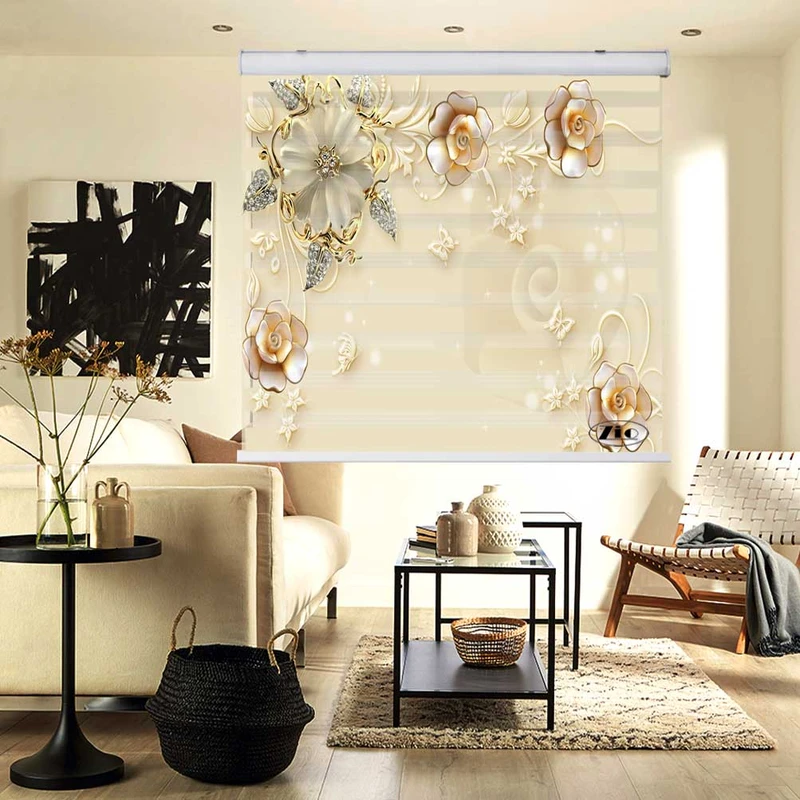 پرده زبرا زیو کد 3D1207 سایز 150x200 سانتی متر