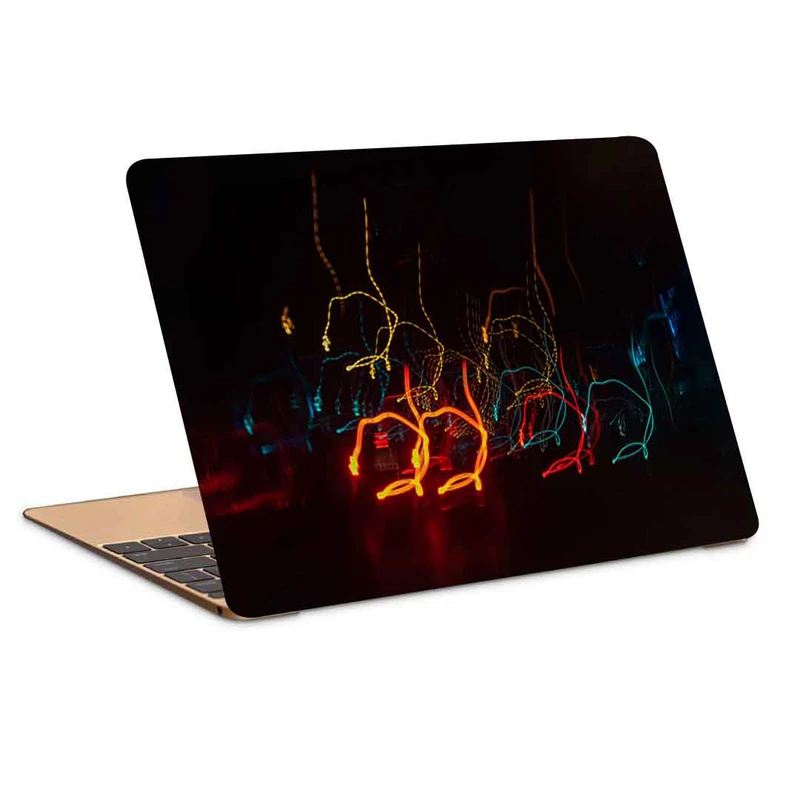 استیکر لپ تاپ طرح light lines glow کد P-837 مناسب برای لپ تاپ 15.6 اینچ