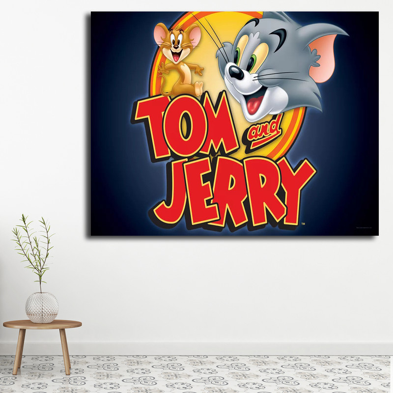 تابلو کودک و نوزاد مدل تام و جری کد 5