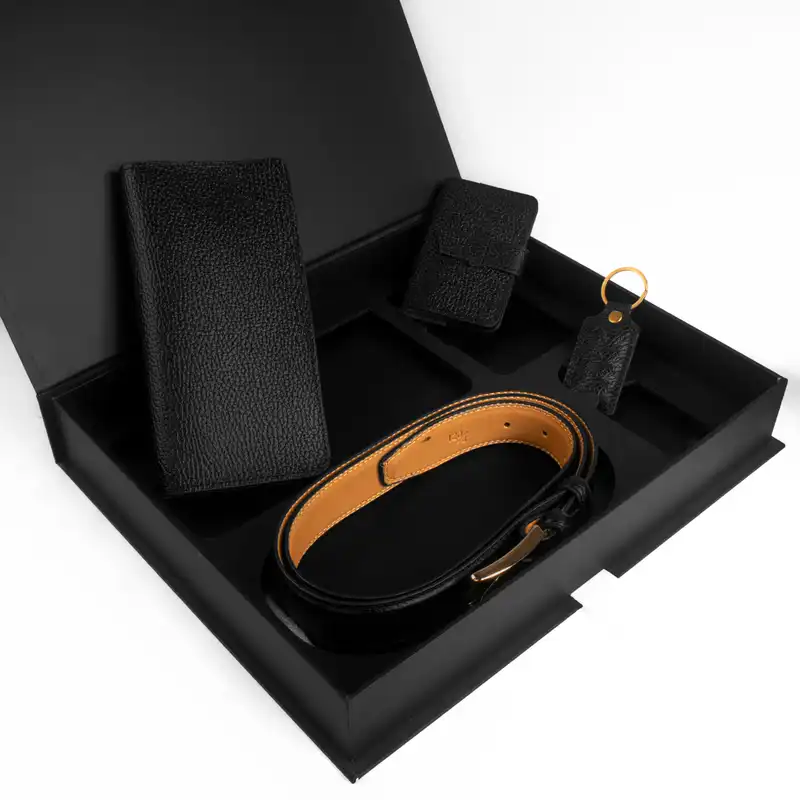 ست هدیه مردانه چرم عطارد مدل چرم طبیعی کد A46