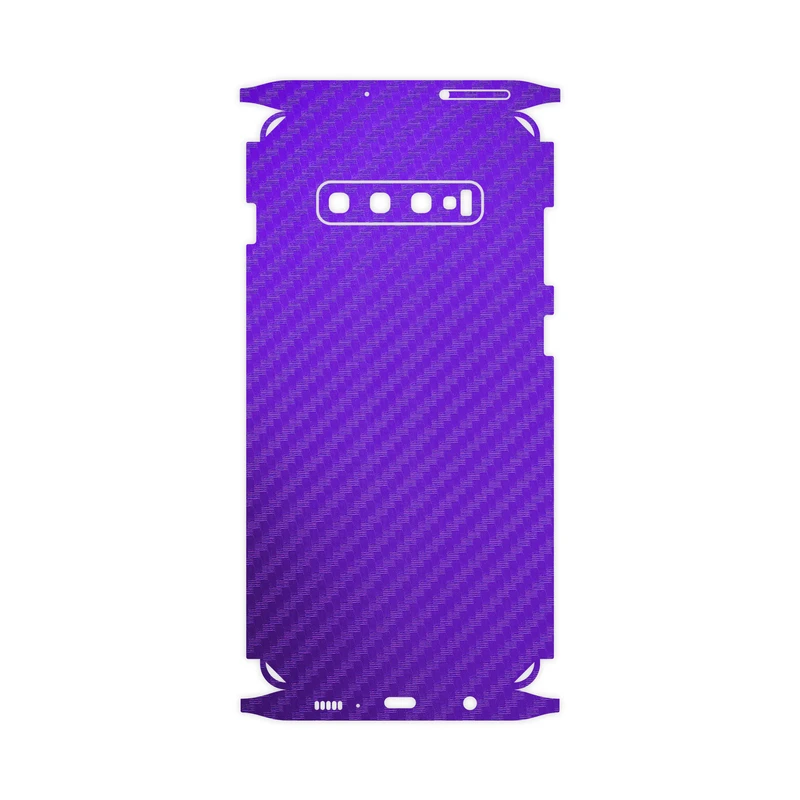 برچسب پوششی ماهوت مدل Purple-Fiber-FullSkin مناسب برای گوشی موبایل سامسونگ Galaxy S10 Plus