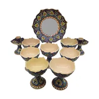 ست 10 تکه هفت سین میناکاری مدل لاله کد 12