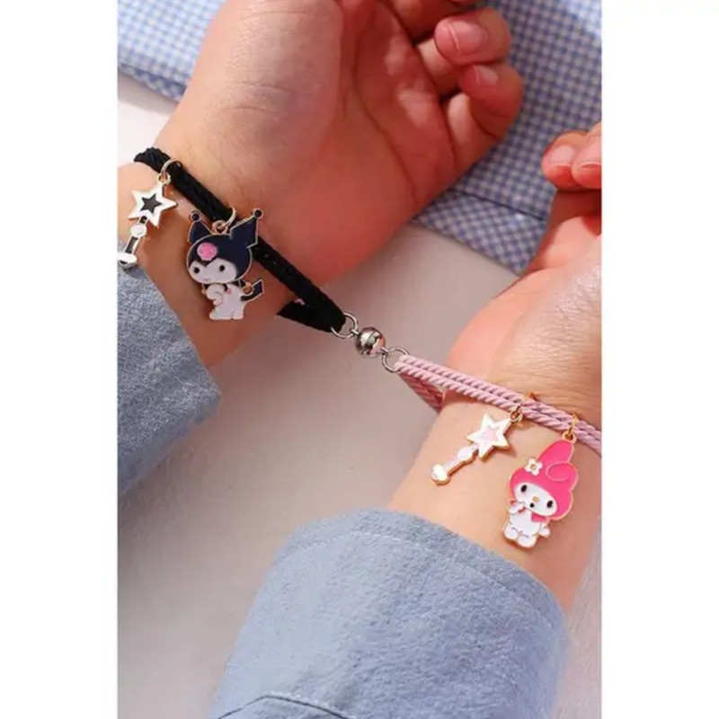 دستبند مدل ملودی و کرومی بسته دو عددی