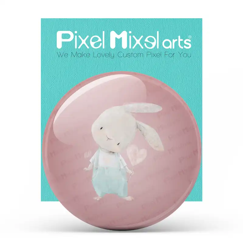 آینه جیبی پیکسل میکسل طرح خرگوش مدل 50MB-ANRA011