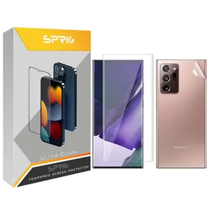 محافظ صفحه نمایش یووی لایت اسپریگ مدل UV Glass مناسب برای گوشی موبایل سامسونگ Galaxy Note 20 Ultra به همراه محافظ پشت گوشی