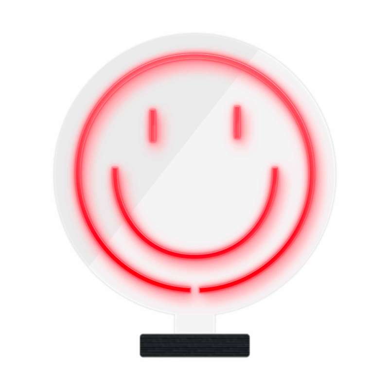 چراغ رومیزی مدل  ریموت دار SMILE-GL_RD-GLASS
