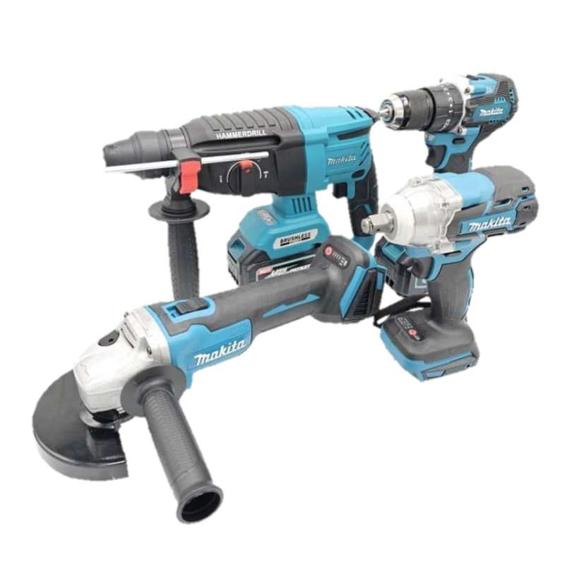 ابزار شارژی براشلس ماکیتا مدل kit4 مجموعه ۴ عددی