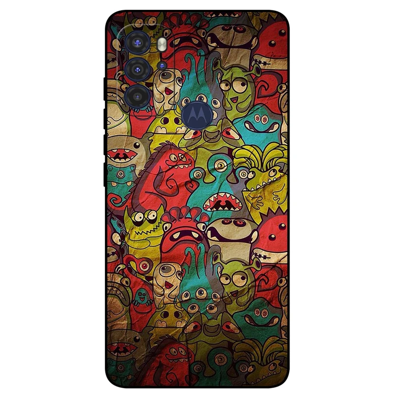 کاور مگافون طرح هیولا مدل 0101 مناسب برای گوشی موبایل موتورولا Moto G60S 